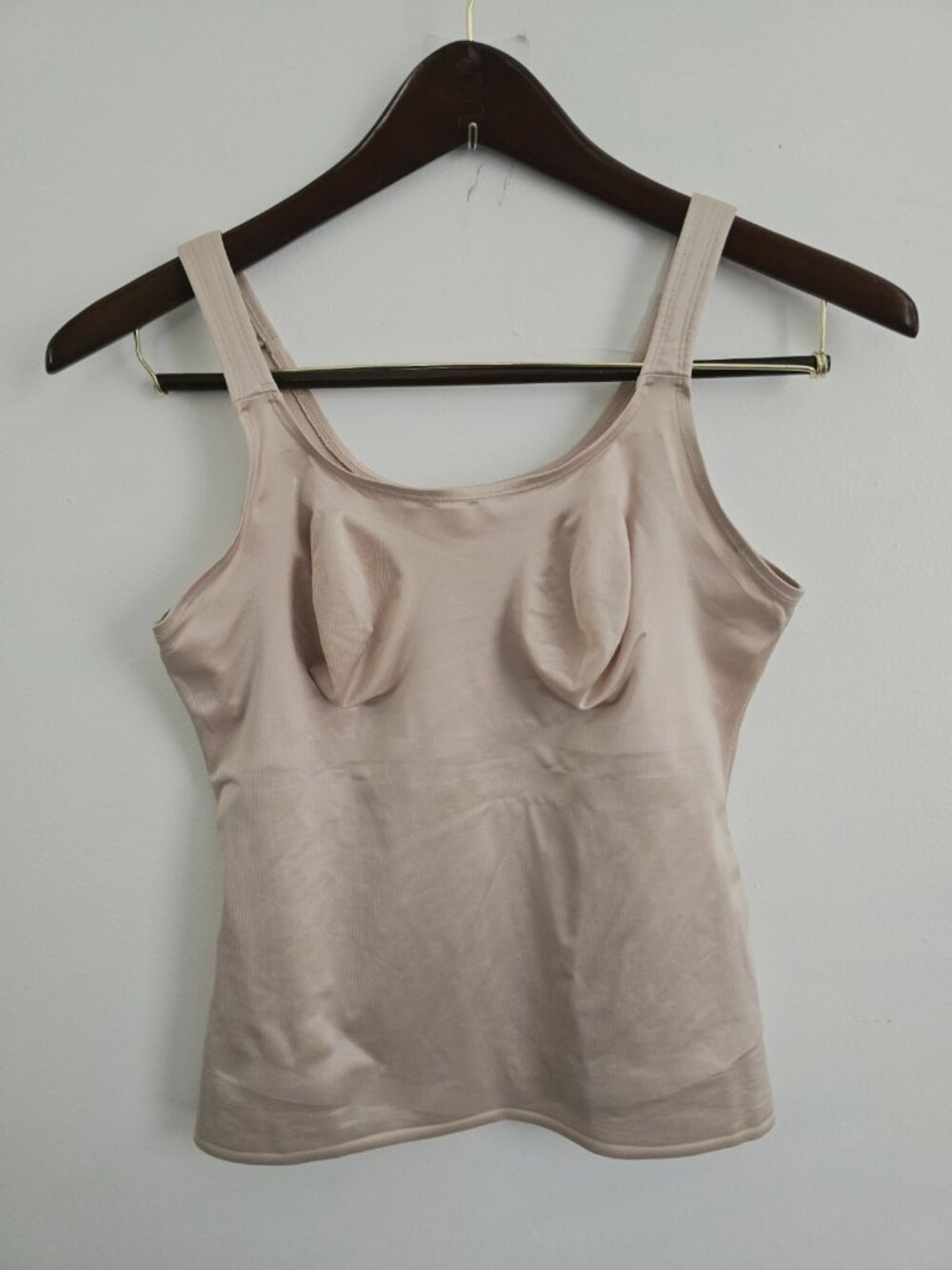 Ruby Ribbon Cami Tank Top Shapewear Blush Beige Size 38 Pullover Womens Wireless